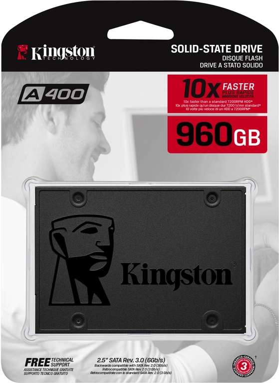 Kingston SATA SSD 960GB A400 voor 21,18 euro