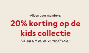 H&M: 20% korting op kids collectie