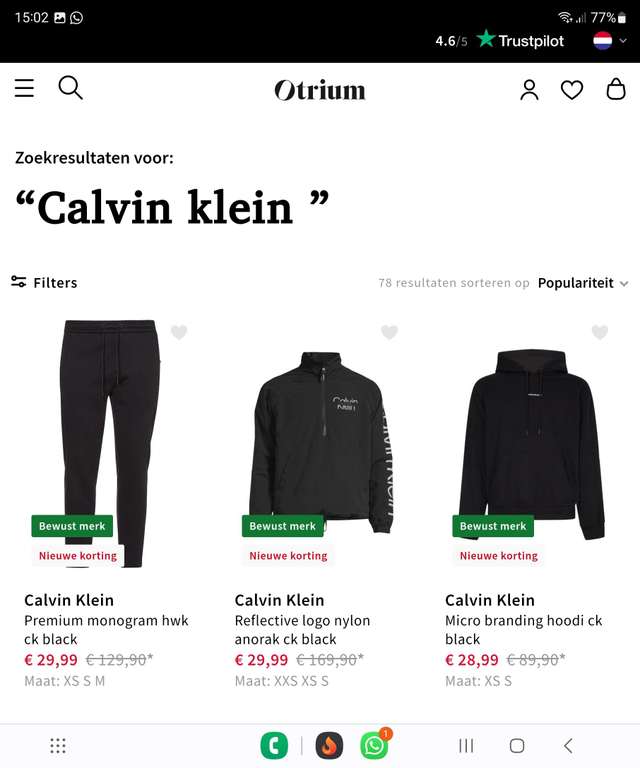 Vooruitgaan Republikeinse partij ding Calvin klein 1/4 zip hoodie + diverse kleding hele hoge korting - Pepper.com