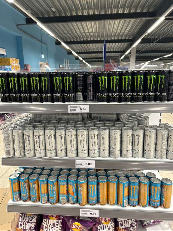 Monster energy 355ml €0.89 euro!