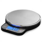 KitchenBrothers Digitale Precisie Keuken Weegschaal - 1gr tot 6 kg - Met Tarra Functie - Elektrisch - Inclusief Batterijen - RVS/Zwart