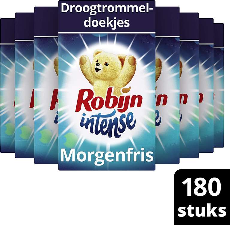 Robijn Morgenfris Droogtrommeldoekjes - 9 x 20 stuks €11,29 || Amazon.nl