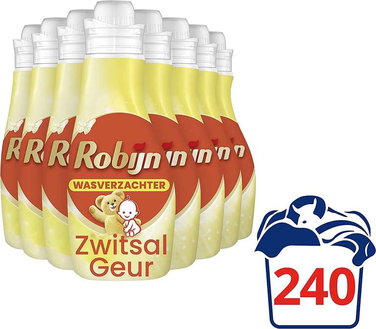 8x 750ml voordeelverpakking Robijn Zwitsal wasverzachter