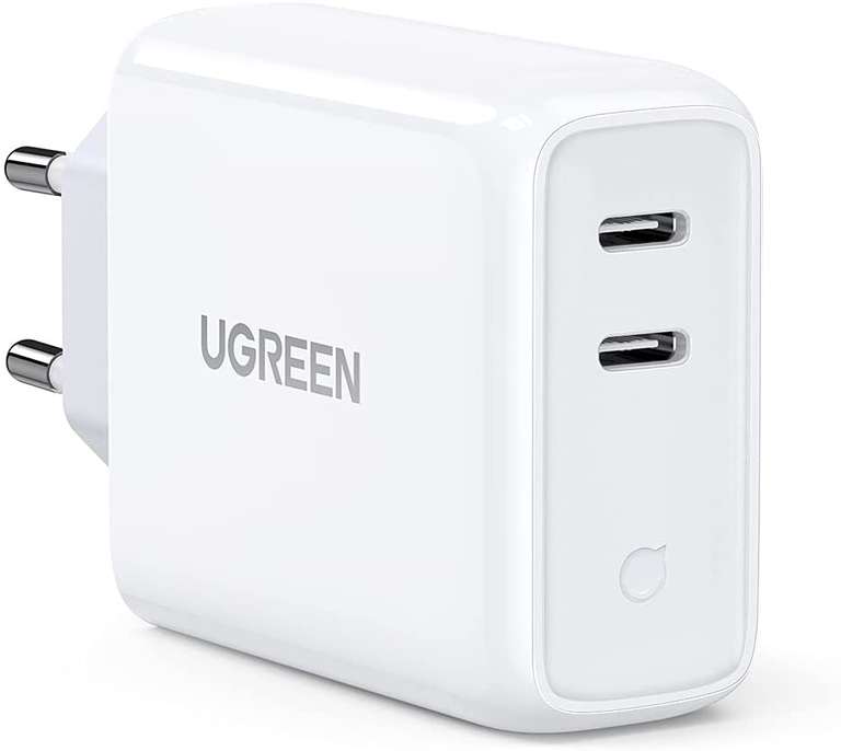 UGREEN USB C 36W 2-poorts PD3.0 oplader voor €21,59 (was €26,99) @ Amazon NL