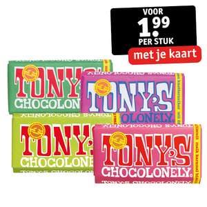 Tony's Chocolonely 1.99 (met je kaart)