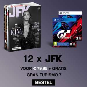 12 x JFK + gratis Gran Turismo 7 (PS4 of PS5)