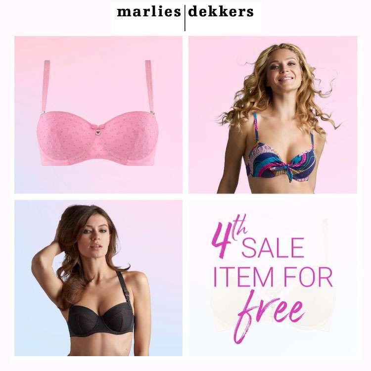 marlies | dekkers sale: 30-50% korting + 4e item gratis