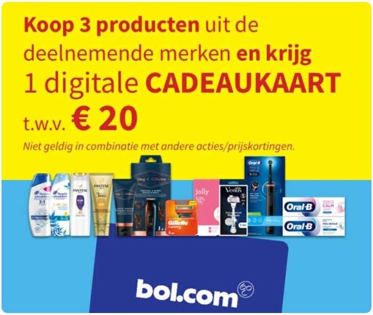 [BE] €20 Bol.com bij aankoop van drie producten Delhaize group