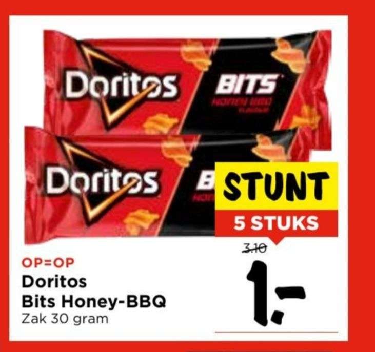 Doritos Bits 5 zakjes voor €1 (€0,20 per zakje) bij Vomar