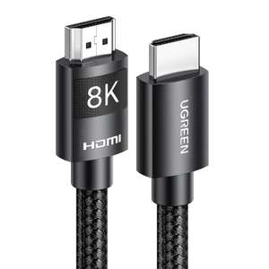 UGREEN 8K HDMI Kabel 2.1 van 2 meter lang voor €9,44 @ Amazon NL
