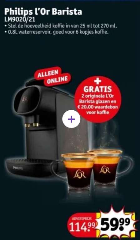 Philips l'Or Barista koffiezetapparaat incl. €20 koffie tegoed