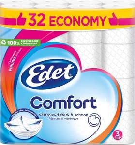 Edet Comfort 3-laags wc papier - 32 rollen - €0,25 per rol
