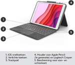 Logitech Combo Touch-toetsenbordhoes met trackpad voor iPad 10.2 Inch (7e, 8e en 9e generatie)