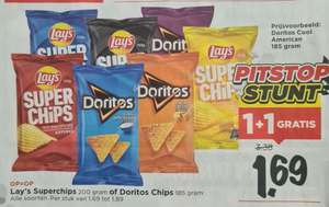 Lay's Superchips of Doritos chips 1+1 gratis