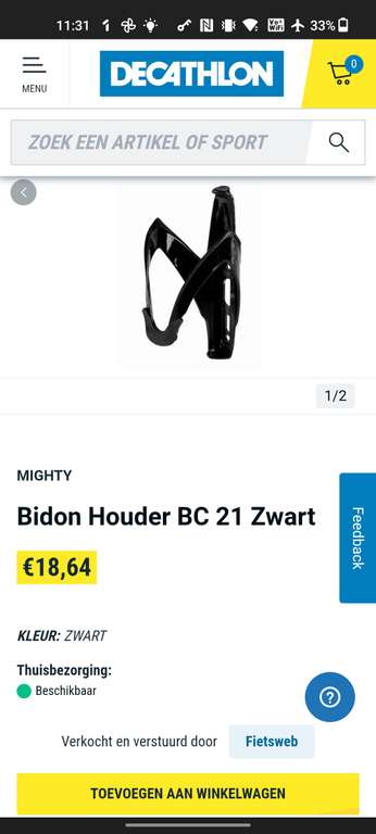 Mighty bidon houder bc 21