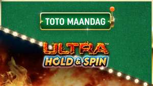 [Gratis Geld] Toto maandag - 10 gratis spins bij Ultra Hold & Spin!