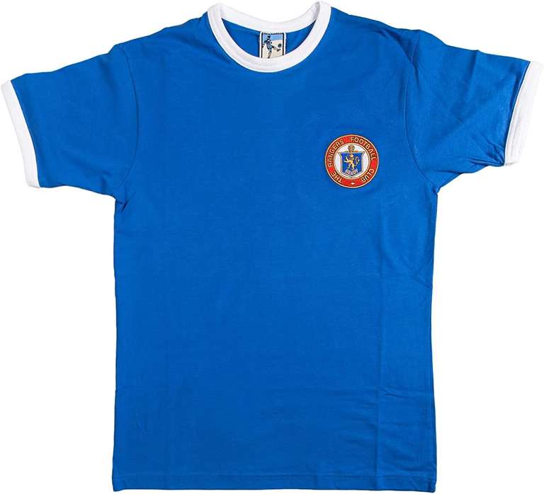 Mooie Old Skool Rangers FC T-Shirt (je weet wel Rangers FC die wel Champions League gaat spelen)