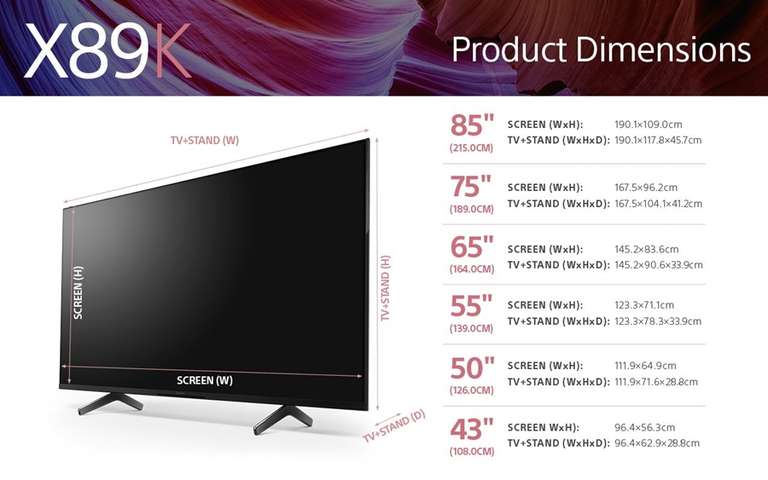 Sony Bravia LED 4K TV KD-75X89K (2022)