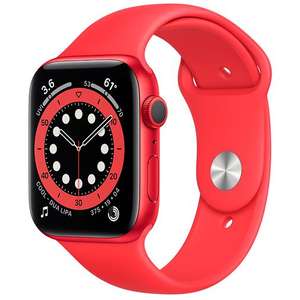 Apple Watch Series 6 Sport 44mm Red (Red Silicone Strap)