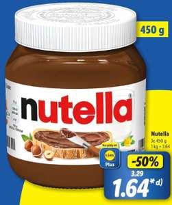 [GRENSDEAL] Nutella pot 450 gram voor €1,64 met Lidl Plus