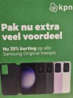 KPN Winkels: 25% korting op originele Samsung hoesjes en oplaadaccesoires van XQISIT