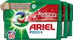 Ariel Wasmiddel Pods +Ultra Vlekverwijderaar - 4 x 20 Wasbeurten Voordeelverpakking