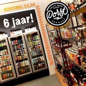 16,66% Korting op Craft Bier | Dorst Craft Beer Shop