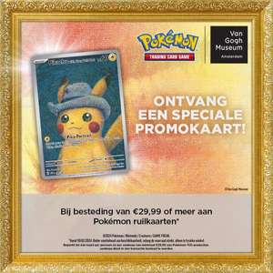 Pokemon Van Gogh promokaart gratis bij besteding van €29,99