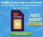 Eerste 12 maanden voor €1,- pm bij 50+ mobiel (20GB = €5,25) @belsimpel