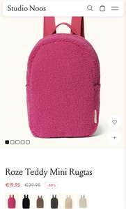Studio Noos Teddy Mini rugzak roze -50%