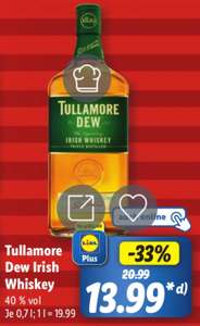 Grensdeal = Tullamore Dew Irish Whiskey bij Lidl DE