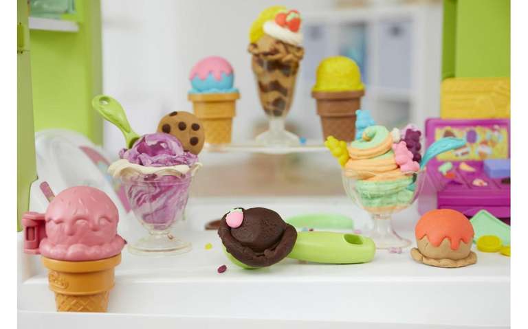 Play-Doh Ultimate Ice Cream Truck Speelset en gratis Play-Doh Big Grillin Speelset