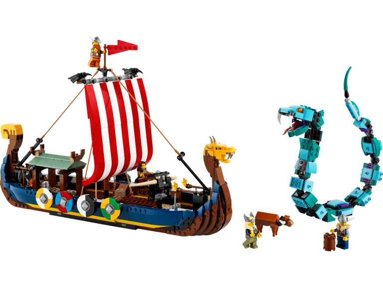 LEGO Creator 3-in-1 Vikingschip en de Midgaardslang (31132)