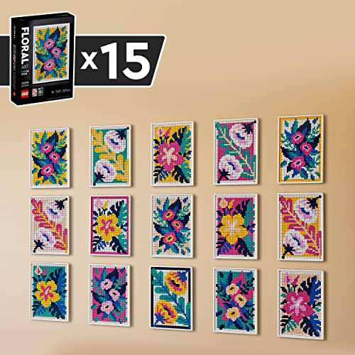 LEGO 31207 ART Floral Art, 3in1 Flowers Wall Decoration Set, Arts and Crafts Kit, Creative LEGO Art Bloemkunst (31207) Botanical Home
