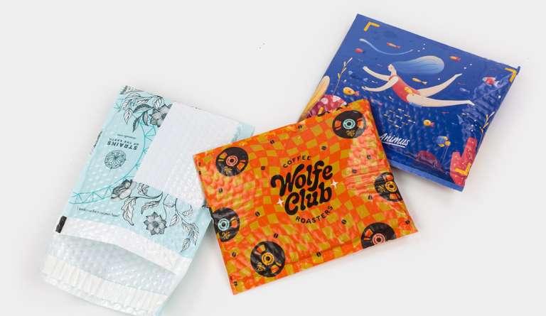 Stickermule: 10 luchtkussen enveloppen met eigen ontwerp voor €8