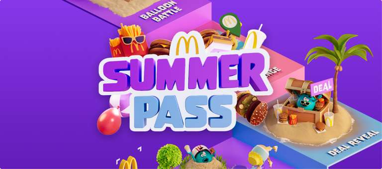 Claim jouw summer pass deal tot 50% korting op 1 geselecteerd product in de app @McDonalds
