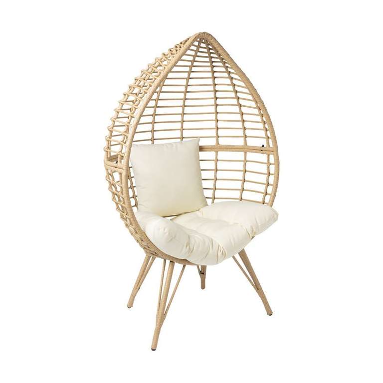 Xenos Egg Chair naturel of zwart voor €99 (was €199) @ Xenos webshop