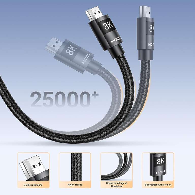UGREEN 8K HDMI Kabel 2.1 van 2 meter lang voor €9,44 @ Amazon NL