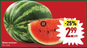 (Grote) watermeloen @Aldi voor €2,99