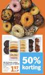 50% korting op alle AH Donuts, Muffins en cookies van de bakkerij