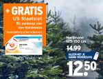 Nordmann kerstboom 125-150cm + Gratis 1/5 Staatslot voor €12.50 met Gamma voordeelpas