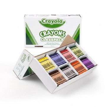 Crayola - Grote Kleurpotloden 400 Pack / Vetkrijtjes 400 pack Assorti @ Dagknaller