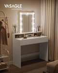 VASAGLE kaptafel met LED-verlichting en spiegel @ Amazon NL