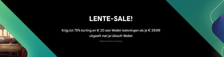Ubisoft Store (PC) Lente-sale + Wallet Rewards (20€ reward wanneer je 29.99€ of meer spendeert)