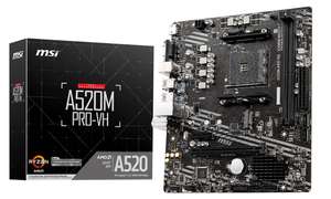 MSI A520M PRO-VH (AMD Ryzen Gen AM4, M.2, HDMI/VGA, Micro ATX) @ Update