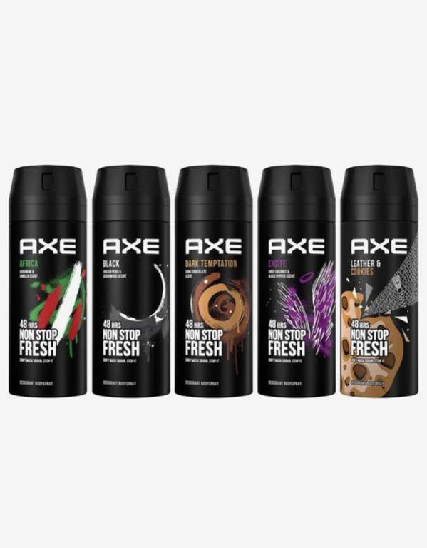 Axe Mixed Geschenkset Deodorant Bodyspray -5 stuks - Voordeelverpakking