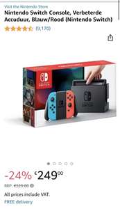 Nintendo Switch Console Blauw/Rood