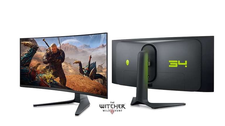 Alienware 34" curved QD-OLED gamingmonitor (AW3423DWF) voor €867 @ Dell