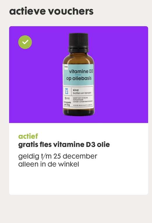 [persoonlijk] Gratis Kind Vitamine D druppels