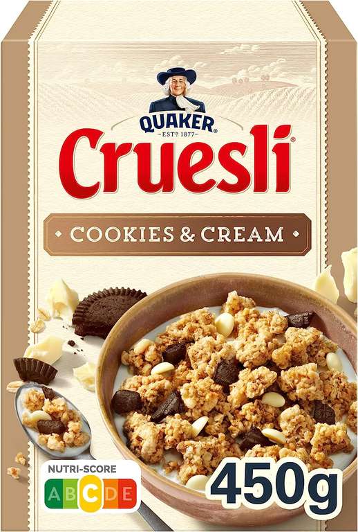 [Prime] 6 x 450 gram Cruesli Cookies & Cream
